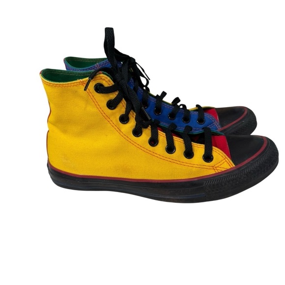 Coverse Chuck Taylor Other - Converse All Star Chuck Taylor Rainbow Colored size 8 
High Tops Yeet Sneakers